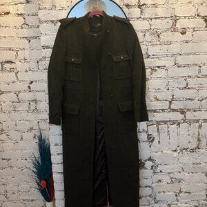 Kore Nearly New khaki wool military maxi coat